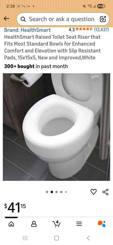 Raised toilet seat - photo 2