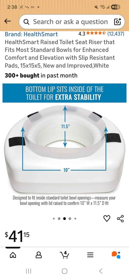 Raised toilet seat - photo 3