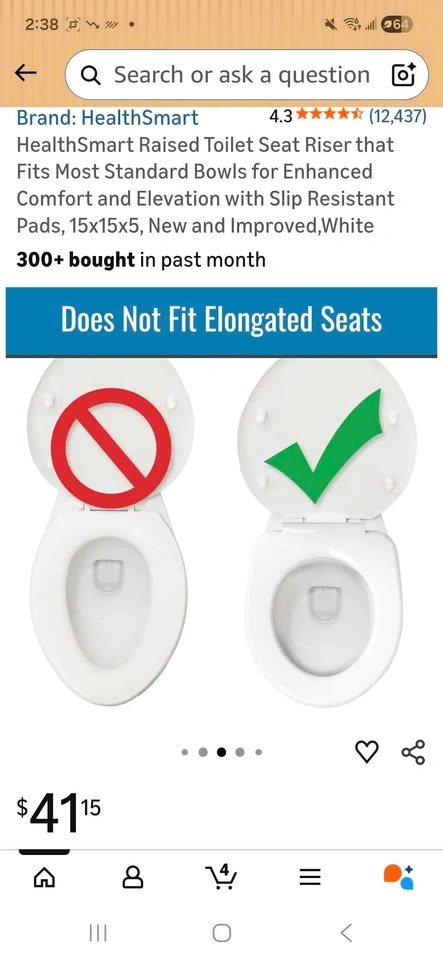Raised toilet seat - photo 4