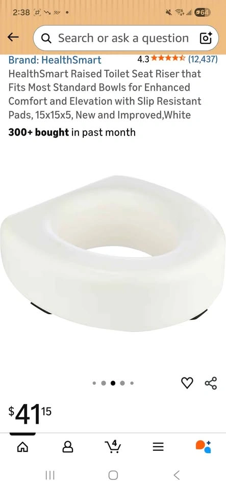 Raised toilet seat - photo 5