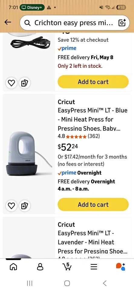 Cricut Easypress Mini LT