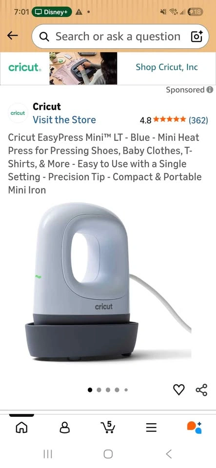 Cricut Easypress Mini LT - photo 2