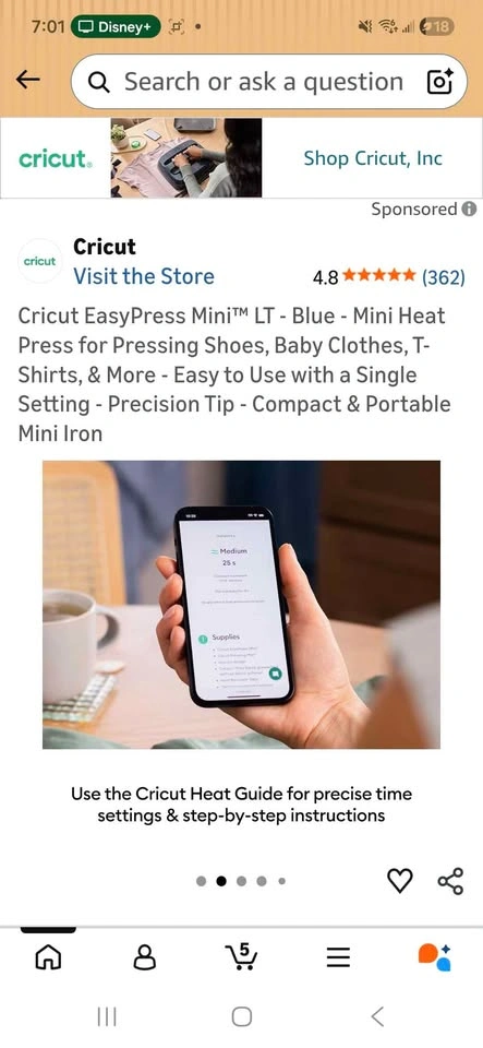 Cricut Easypress Mini LT - photo 3