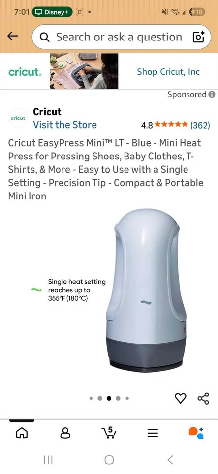 Cricut Easypress Mini LT - photo 5