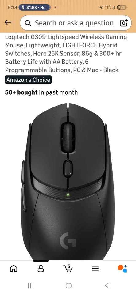 Logitech G309 Lightspeed Wireless Gaming Mouse - photo 2