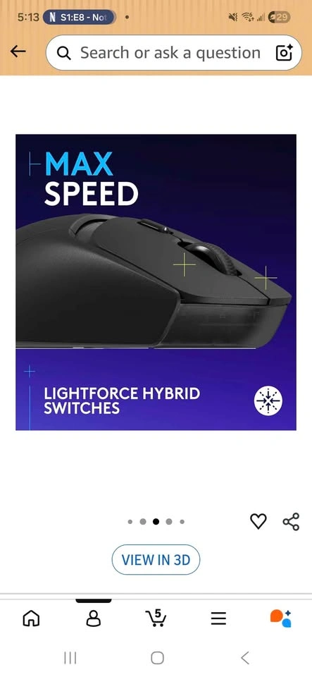 Logitech G309 Lightspeed Wireless Gaming Mouse - photo 3
