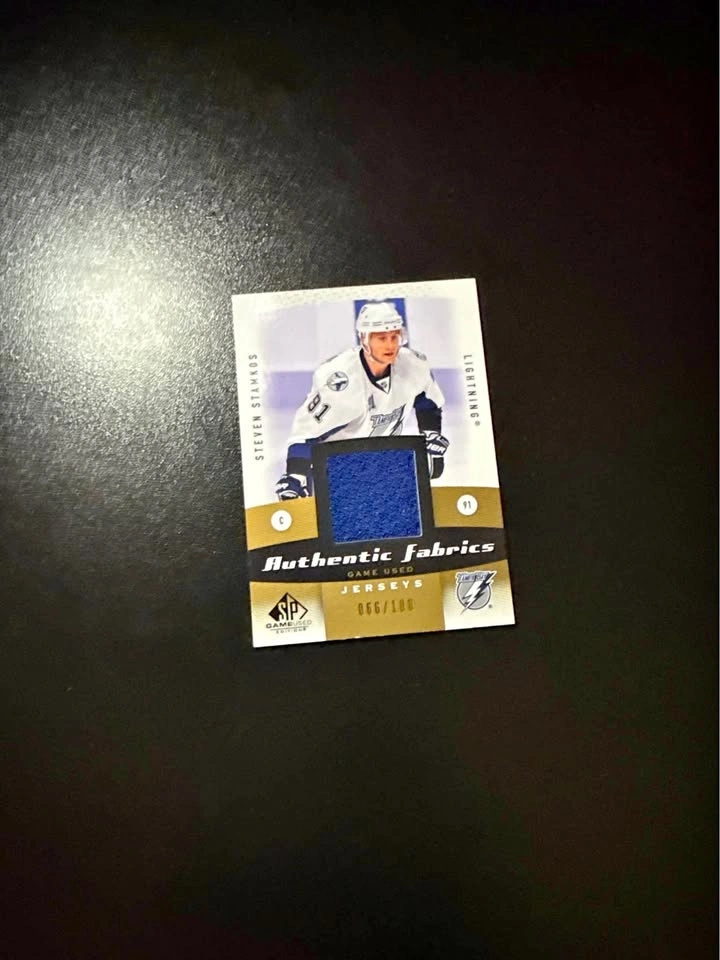 Steven Stamkos 2008-09 SP Game Used Jersey Card (066/100)