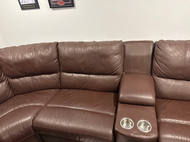 Luxury Palliser Leather Sectional Sofa – Paid $15,000 - photo 2