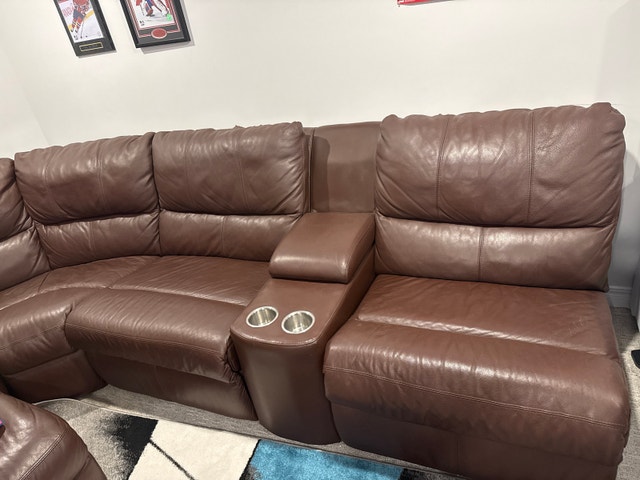 Luxury Palliser Leather Sectional Sofa – Paid $15,000 - photo 3