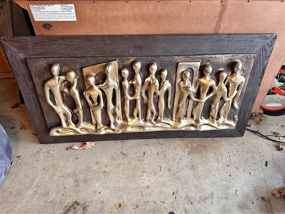 1970 Brutalist Mid Century Wall Hanging by Espada