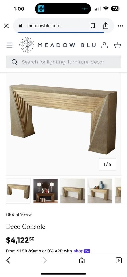 Deco Console Table - photo 3