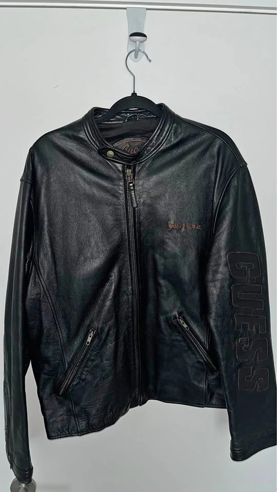 Vintage Guess Leather Motorcycle Jacket