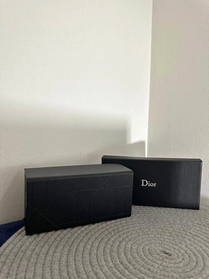 Dior CD Logo Sunglasses Grey Translucent (Full Set)