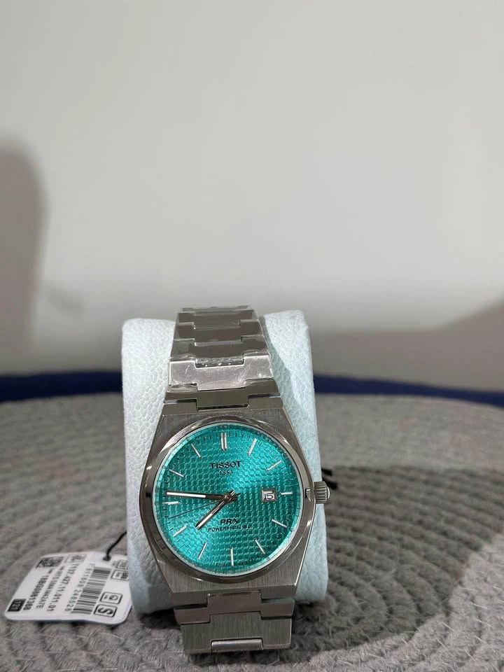 Tissot PRX Powermatic 80 Automatic Turquoise Dial Like New - photo 3