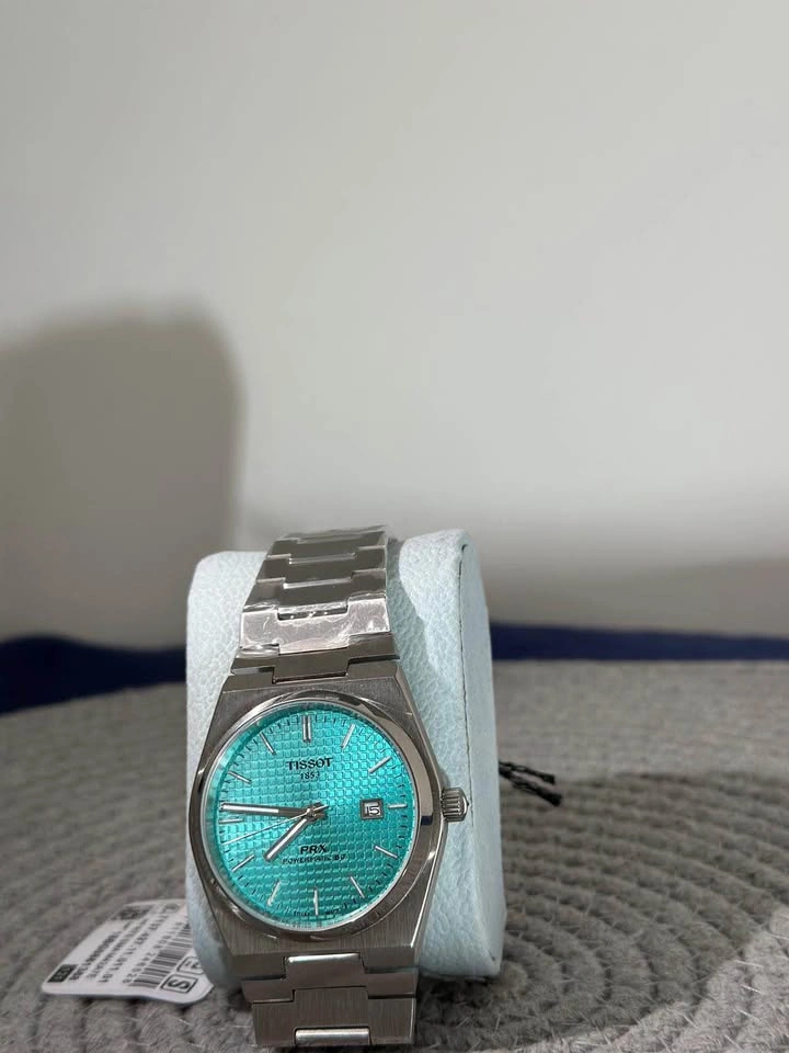 Tissot PRX Powermatic 80 Automatic Turquoise Dial Like New - photo 4