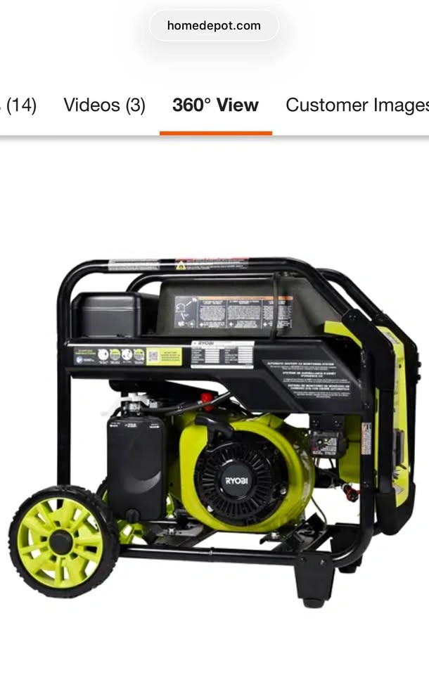 RYOBI 4000W Gas Inverter Generator RYi4000 - Never Used