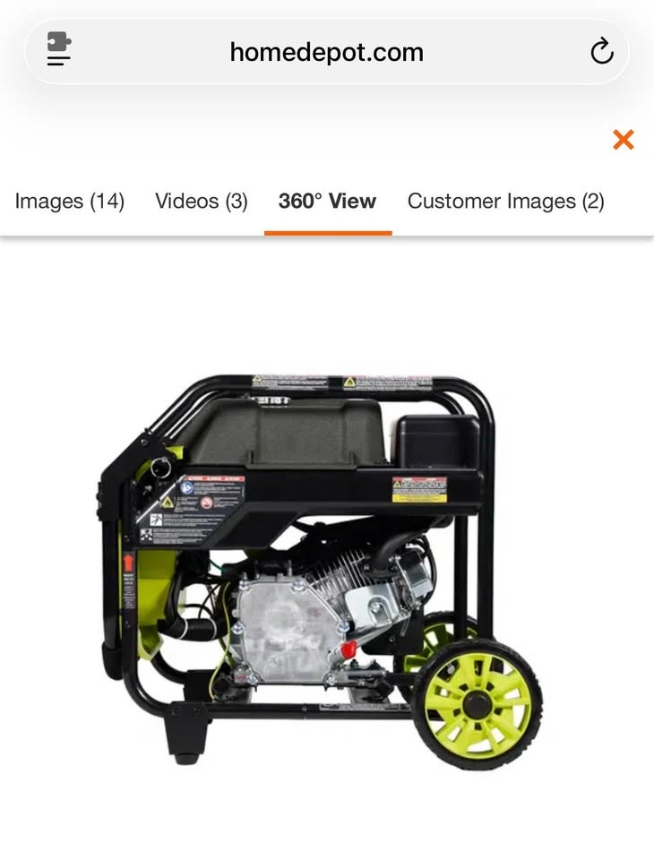 RYOBI 4000W Gas Inverter Generator RYi4000 - Never Used - photo 3