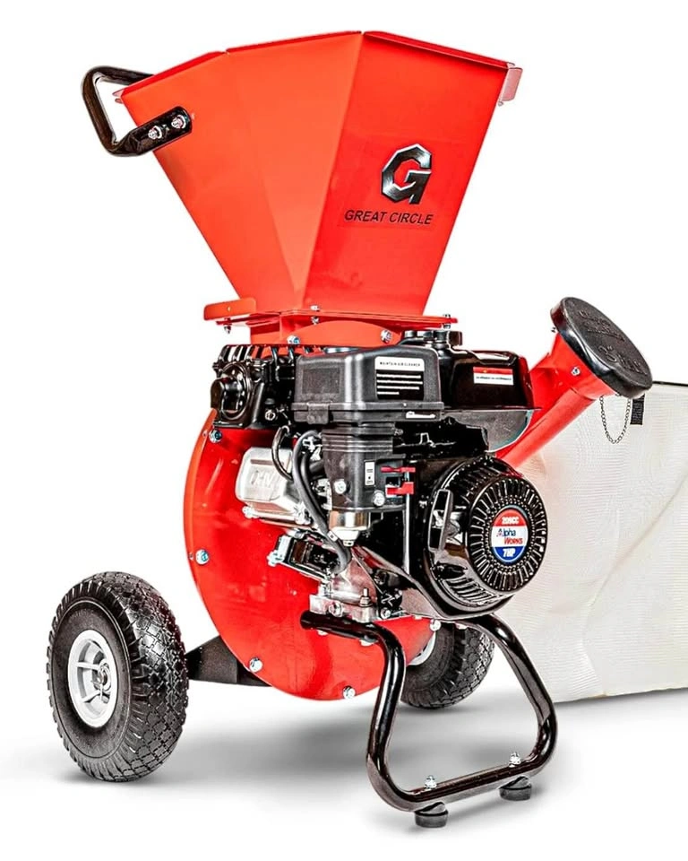 GreatCircleUSA 3-in-1 Gas Wood Chipper/Shredder