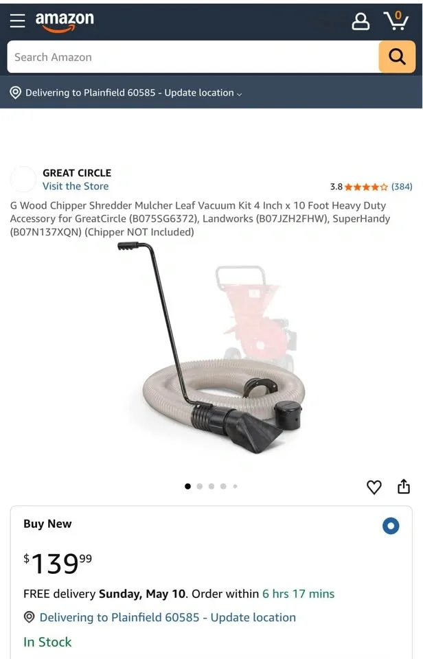 GreatCircleUSA 3-in-1 Gas Wood Chipper/Shredder - photo 3