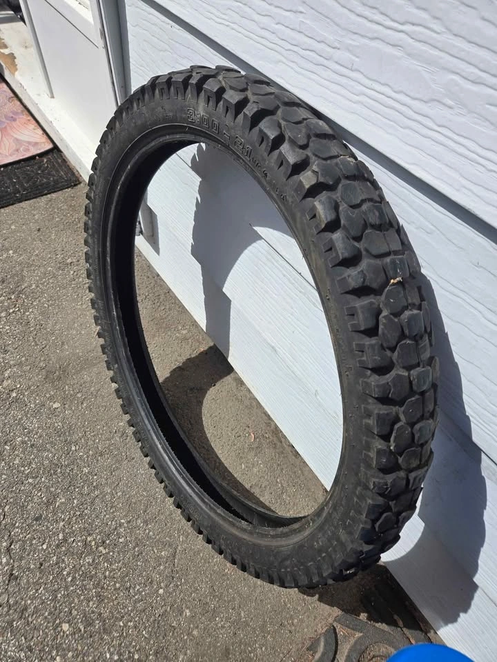 Golden Boy Trail Tires 3.00-21 and 4.60-18 (set) - photo 2