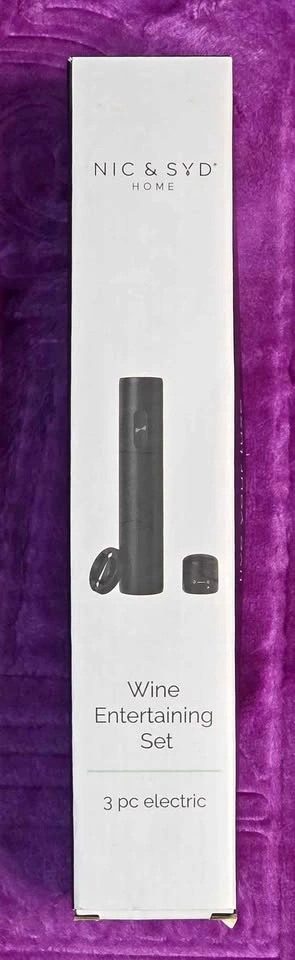 NIC & SYD Home 3 pc Electric Wine Set