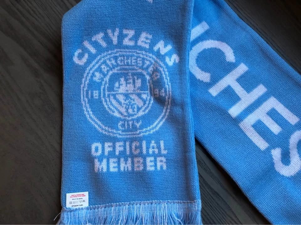 Official Man City Member Scarf - Brand New - photo 2