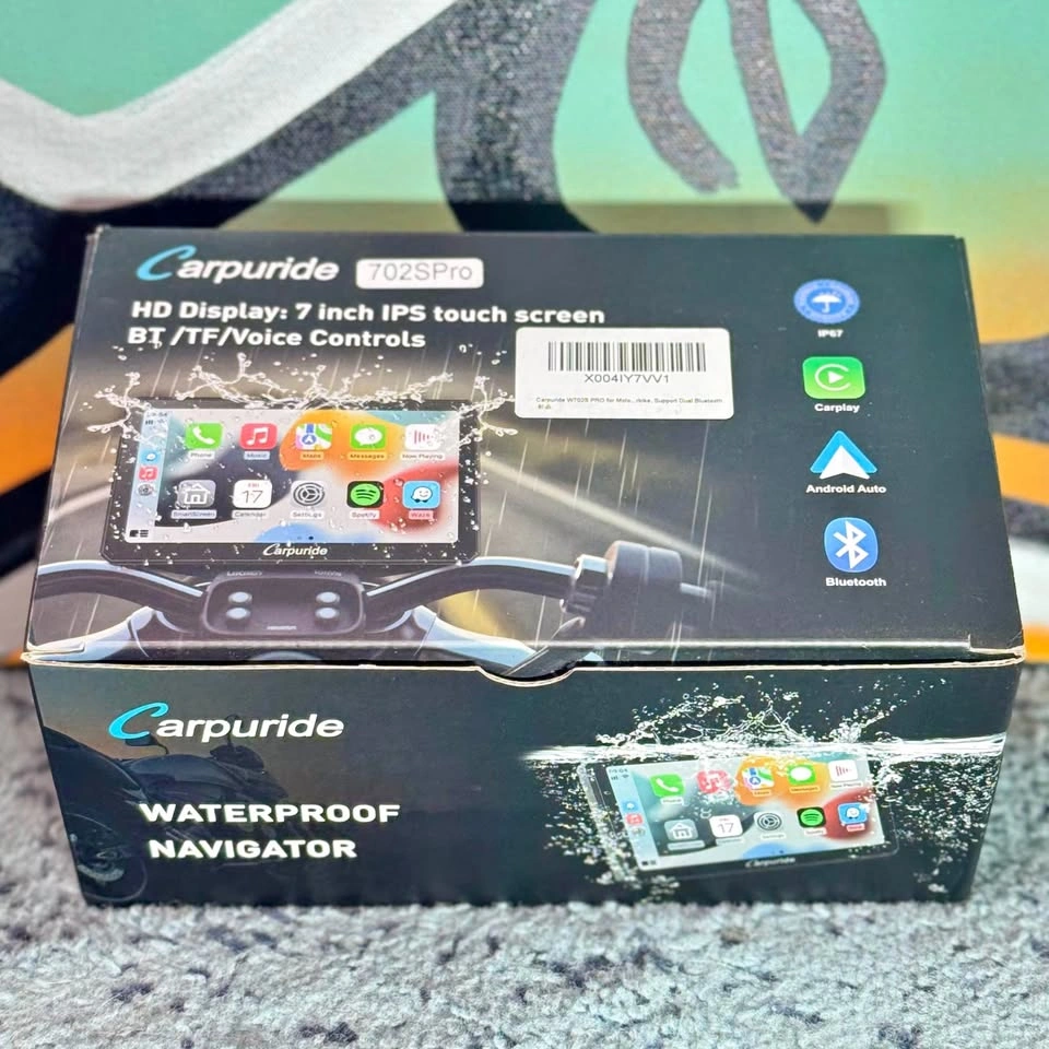 Carpuride 702S Pro 7” Waterproof Motorcycle CarPlay Display