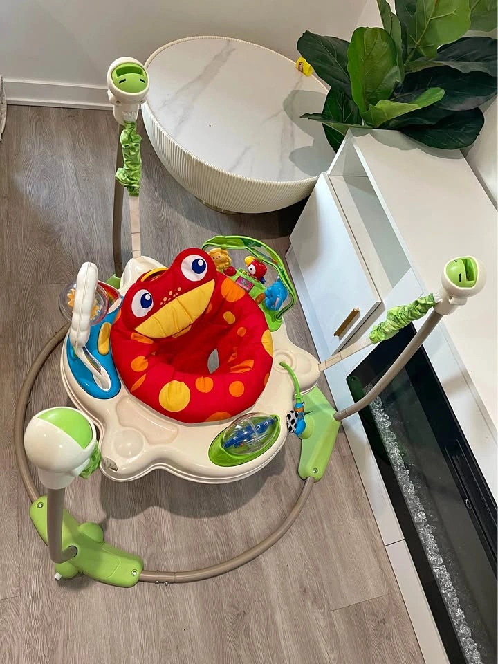 Baby Activity Jumper / Bouncer with Washable Seat – Adjustable H