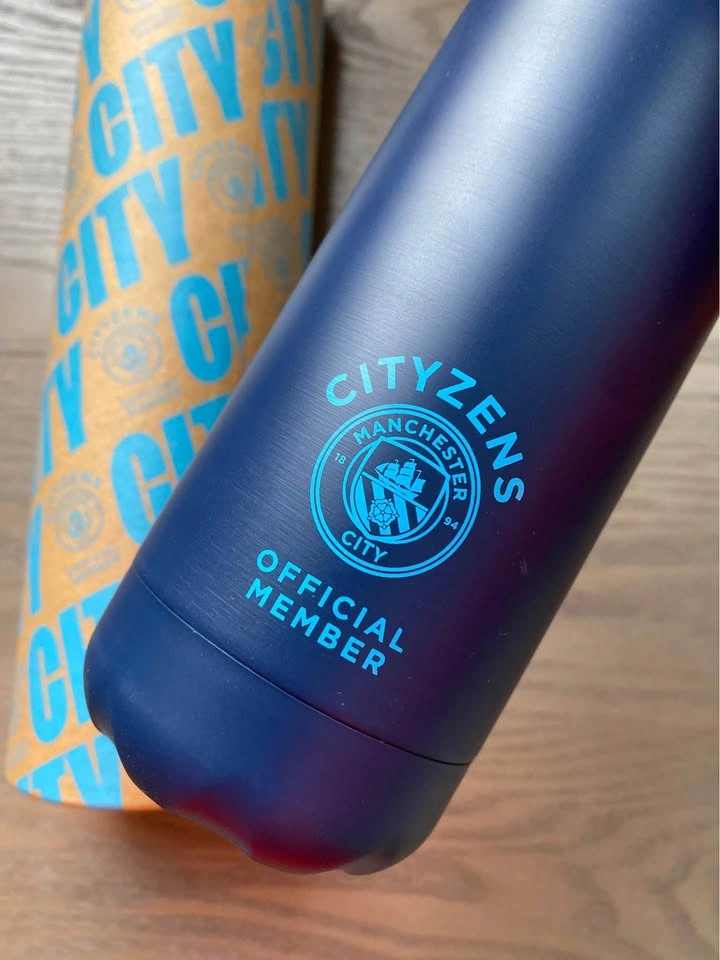 Brand new Man City stainless steel thermal water bottle - photo 2