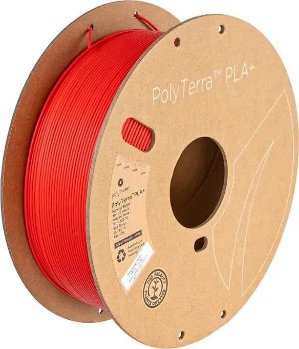 Polymaker PLA+ 3D Printer Filament 1.75mm Matte Red 1kg