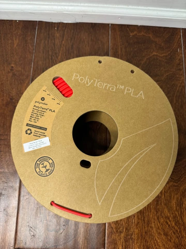 Polymaker PLA+ 3D Printer Filament 1.75mm Matte Red 1kg - photo 3