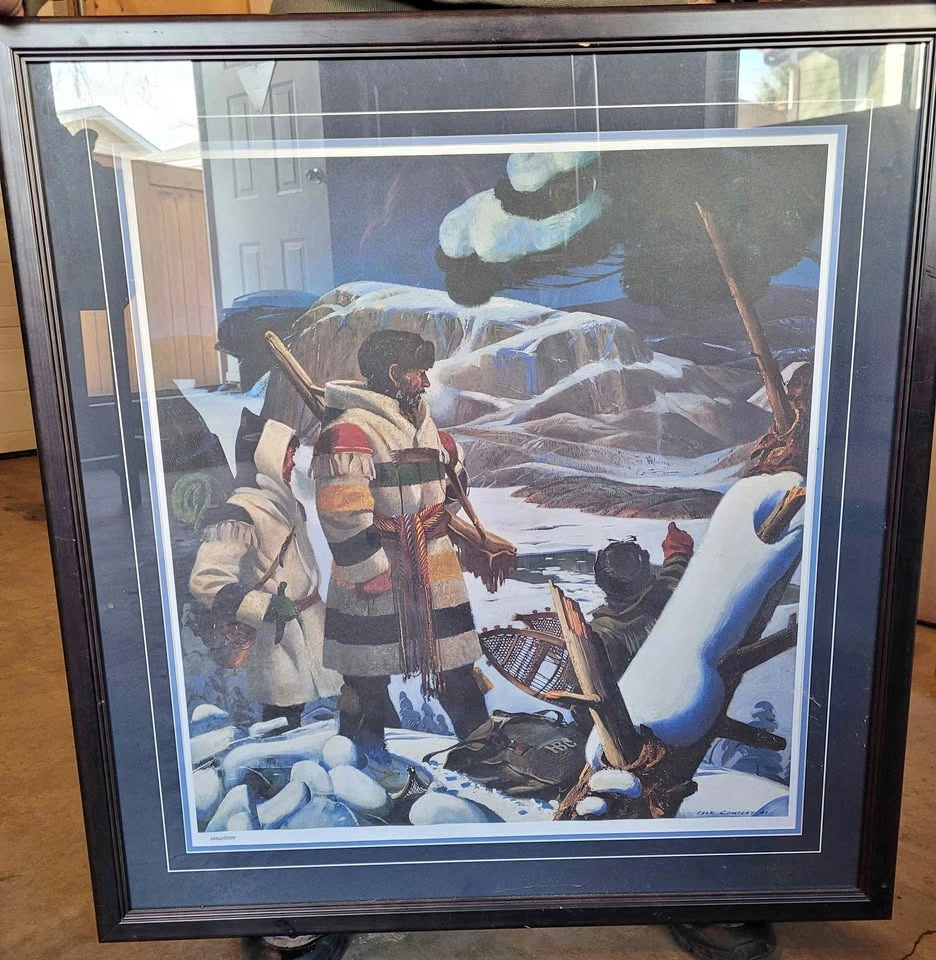 Chas. Comfort Limited Edition Framed Print Hudson Bay Winter Sce