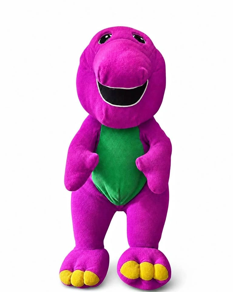 Vintage 18” Talking Barney – Classic Purple Dinosaur!