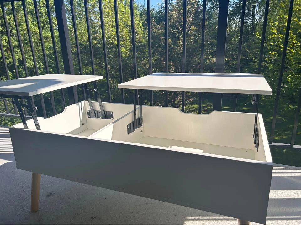 Like New Wade Logan Amzi Lift-Top Coffee Table - Solid White! - photo 4