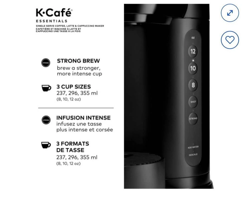 Keurig Coffee Machine with Frother + Pods & Filters - photo 4