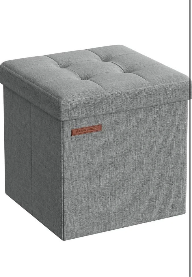 Brand New Small Light Gray Storage Cube - FOOTREST OTTOMAN - photo 4