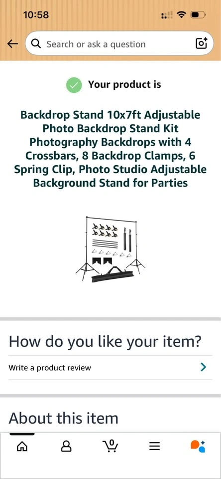 Backdrop Stand for Rent – Adjustable - photo 5