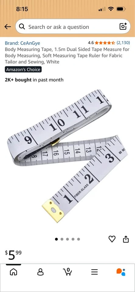 New Soft Body Measuring Tape 1.5m - photo 3