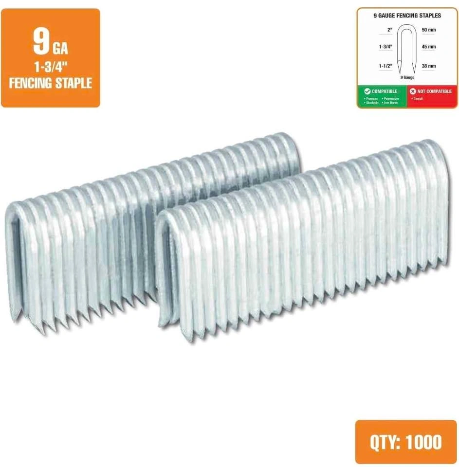 Freeman FS9G175 9-Gauge Fencing Staples (1000 Ct) - photo 2