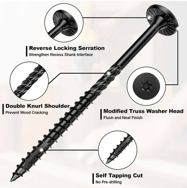 6" Wood Screws - 100 Pack - photo 3
