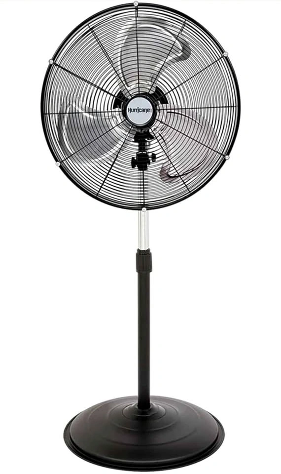 Hurricane Pro High-Velocity Metal Stand Fan - 20" Heavy-Duty Coo