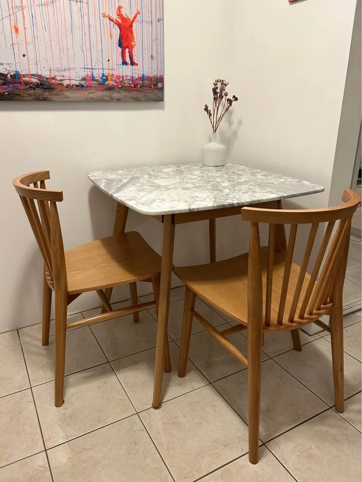 Vena Cafe Marble Top Solid Wood Table - Article - photo 2