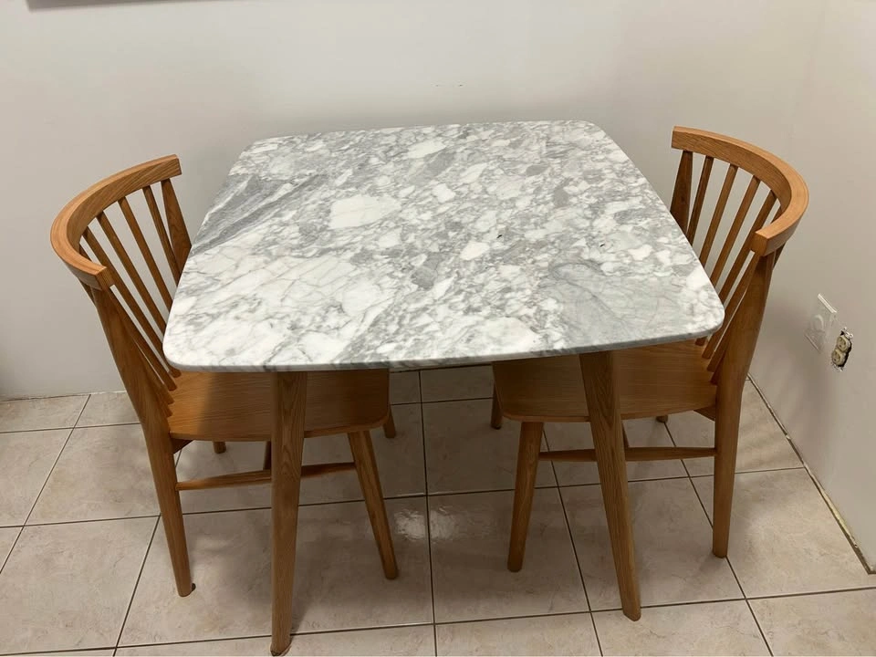 Vena Cafe Marble Top Solid Wood Table - Article - photo 4