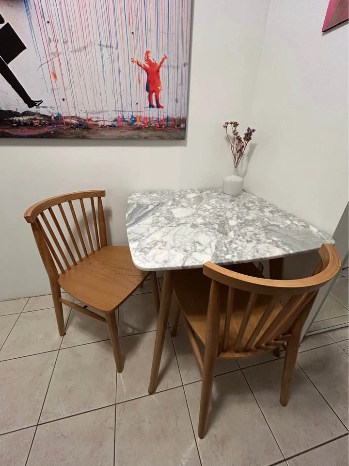 Vena Cafe Marble Top Solid Wood Table - Article - photo 5