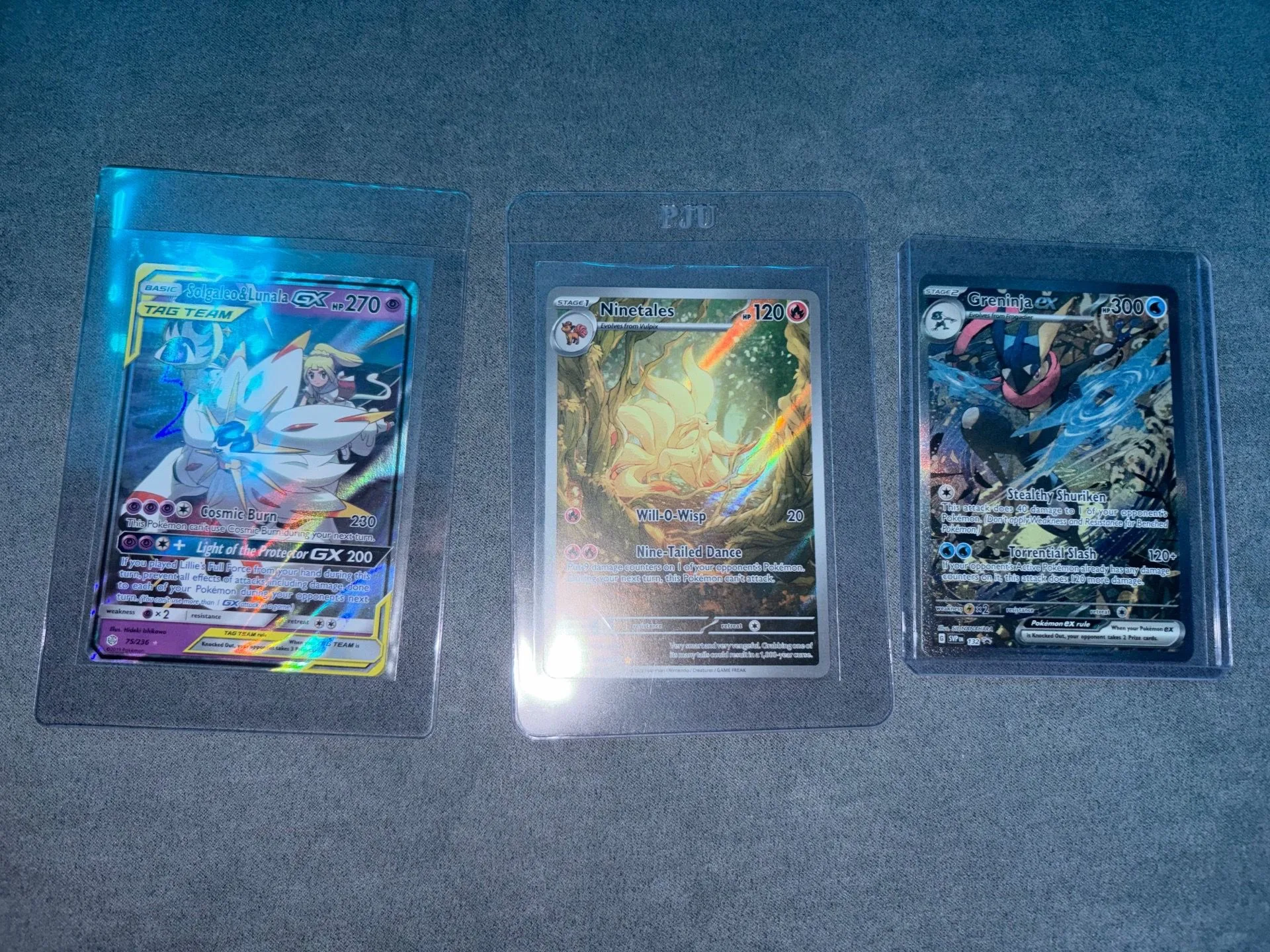 Pokémon Cards: Greninja EX, Ninetales, Solgaleo & Lunala GX