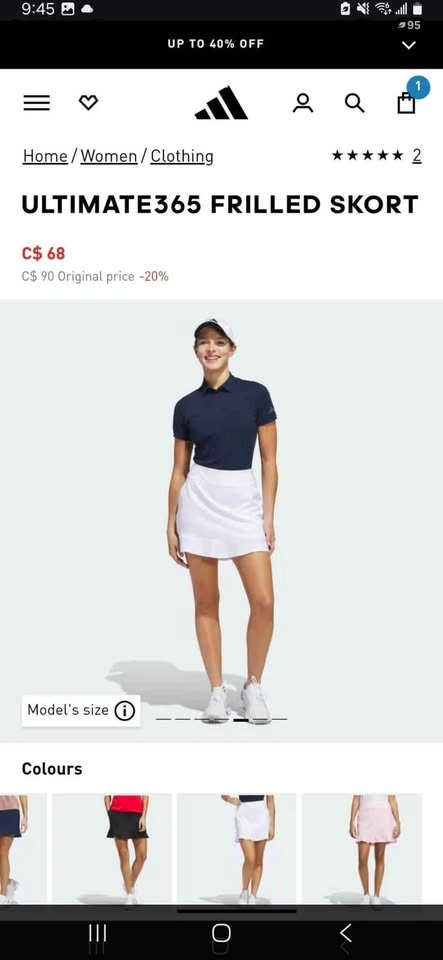 Brand new Adidas skort with tag - photo 2