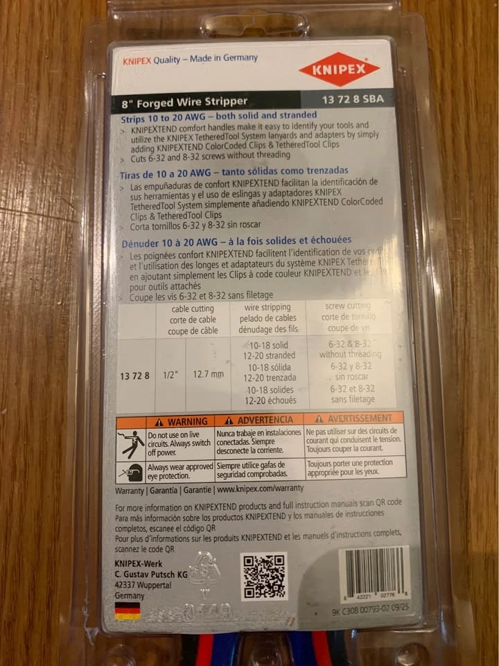 Knipex Forged Wire Strippers BNIB - photo 5