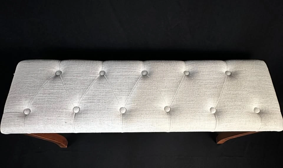 Wood Legs Bench - 4 Colors Available - photo 2