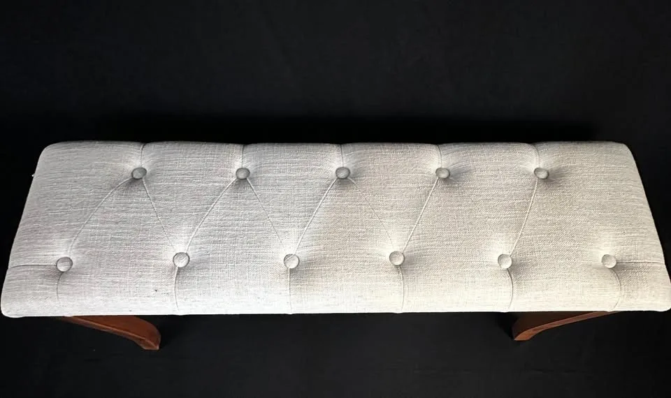 Wood Legs Bench - 4 Colors Available - photo 2