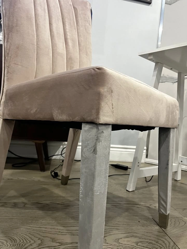 Pink Velvet Dining Chair
